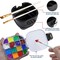 16 Well Empty Paint Organizer with Airtight Preservation, Each Cell Holds Up to 8ml of Paint Color for Easy Transportation, Small Lid Palette for Watercolor Gouache Acrylic Paint (Black)